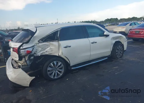 2016 Acura Mdx Technology Entertainment Packages/Technology, Entertainment Acurawatch Plus Packages from USA, damaged, VIN 5FRYD4H63GB028487